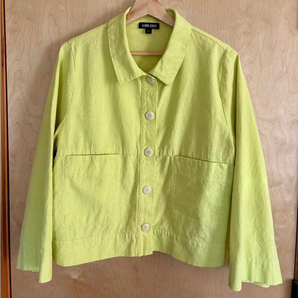 Ilana Kohn Tabby Crop Chore Jacket Size Large